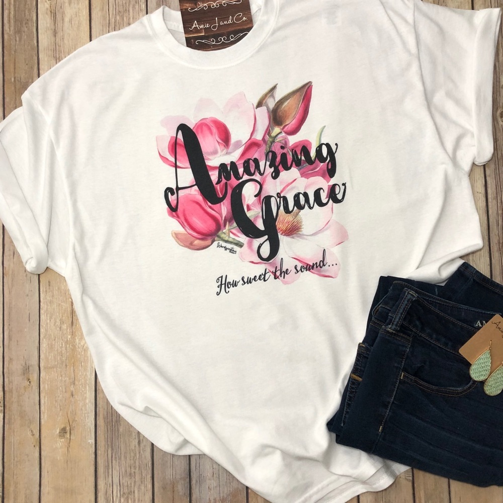 Amazing Grace printed Bella & Canvas t-shirt NWT